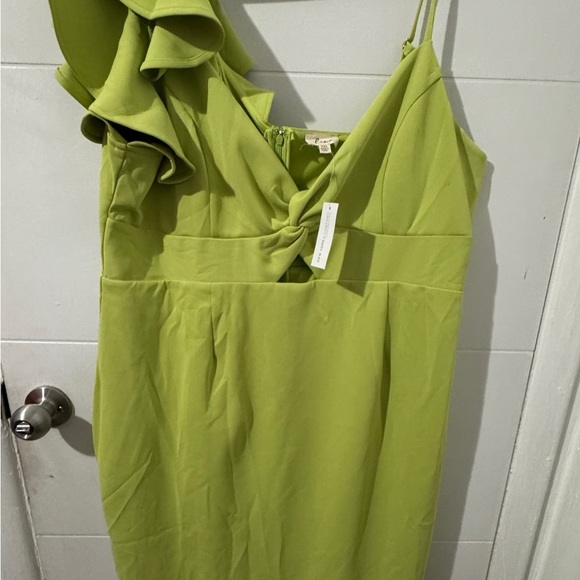 NY&C Lime Green Ruffle Dress – NWT XXL - Picture 9 of 12
